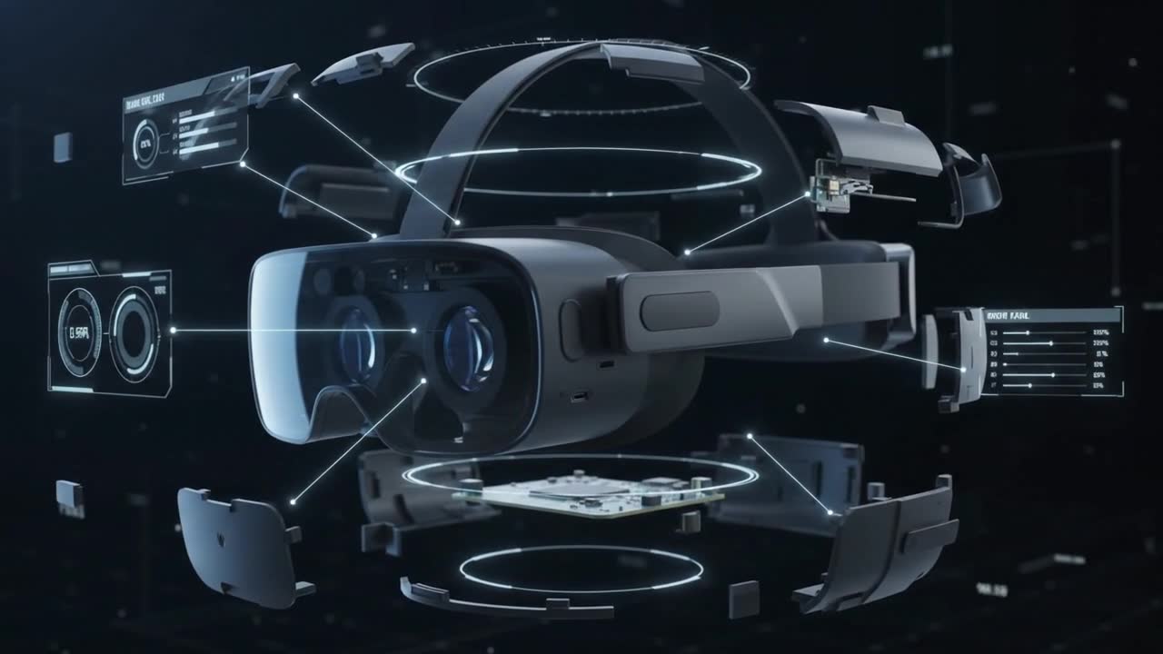 Animation still: the Mobile CAVE truck opening up, with VR gear and a 3D printer from the AM Lab